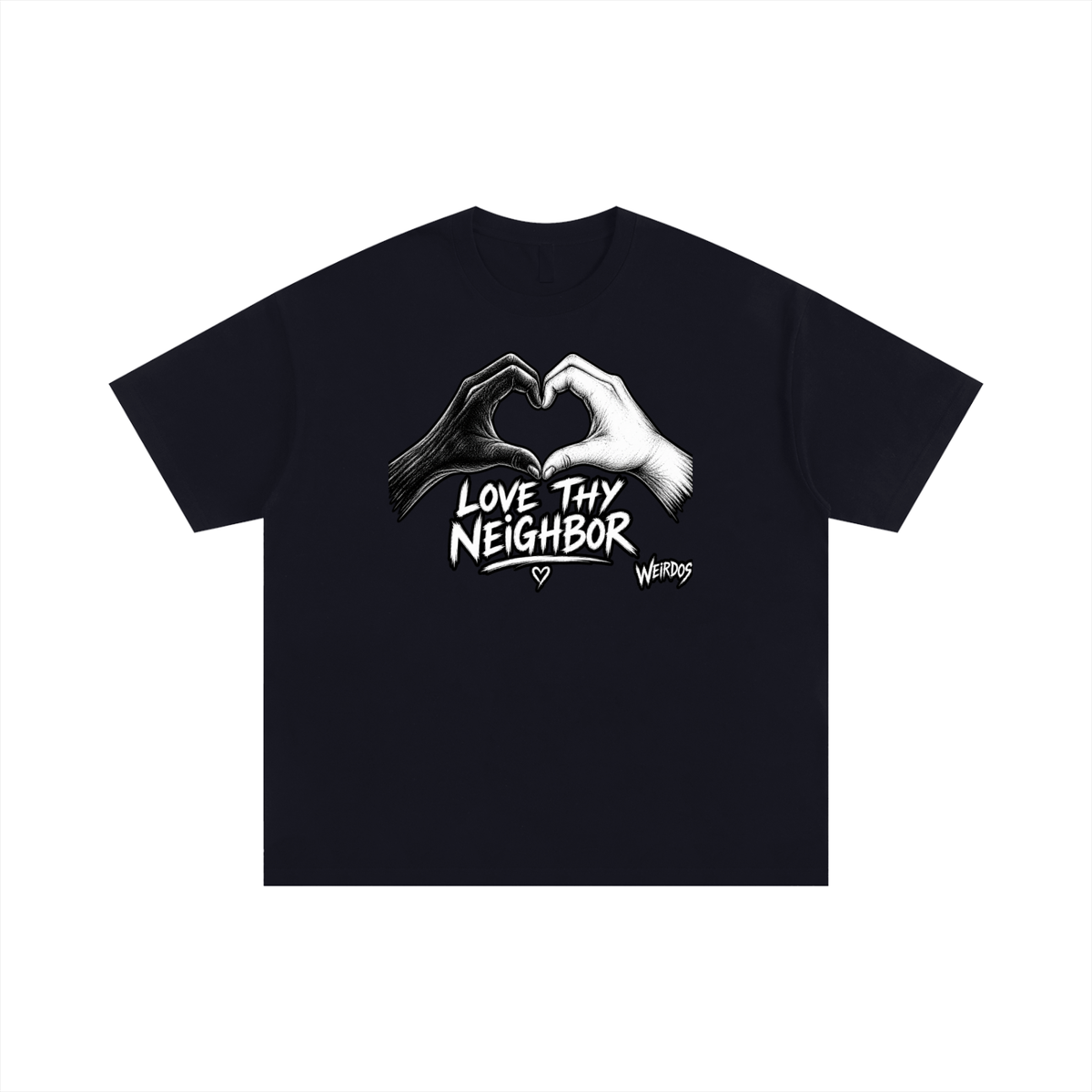 Love Thy Neighbor Unisex Oversized Cotton T-Shirt