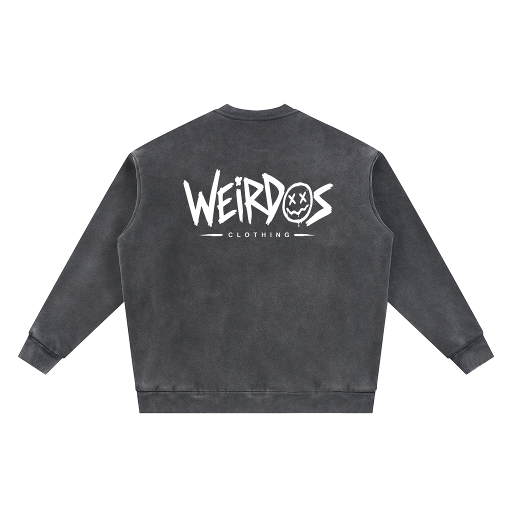Vintage Washed Fleece Baseball Jacket
