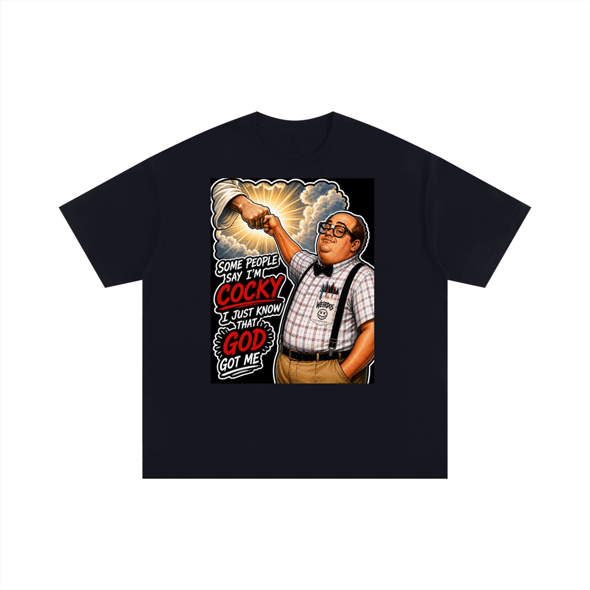 God Got Me Unisex Oversized Cotton T-Shirt