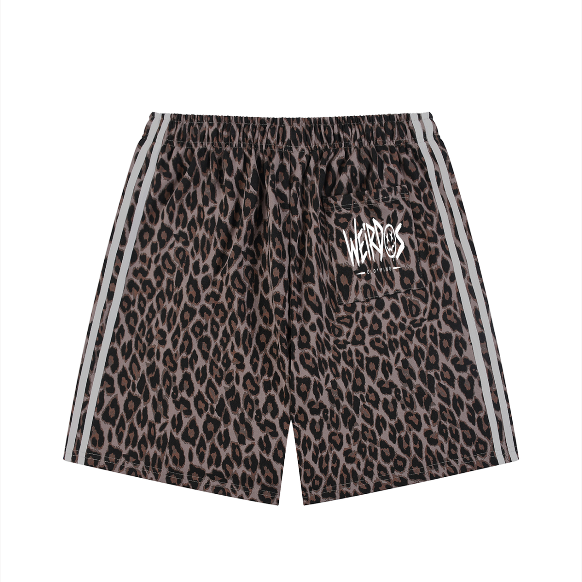 Weirdos Unisex Heavyweight Leopard Drawstring Shorts