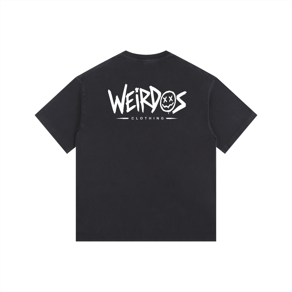 Clowning Weirdo Vintage Washed Oversized Cotton T-Shirt