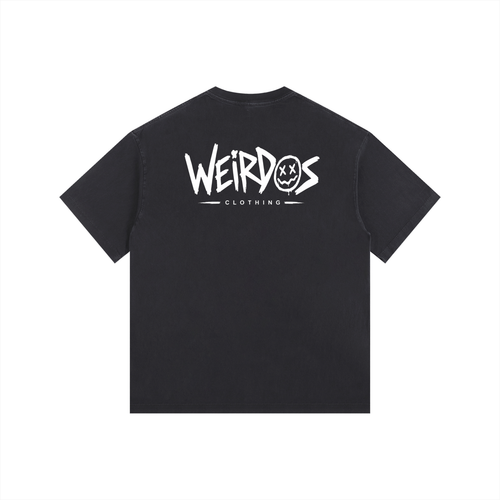 Clowning Weirdo Vintage Washed Oversized Cotton T-Shirt