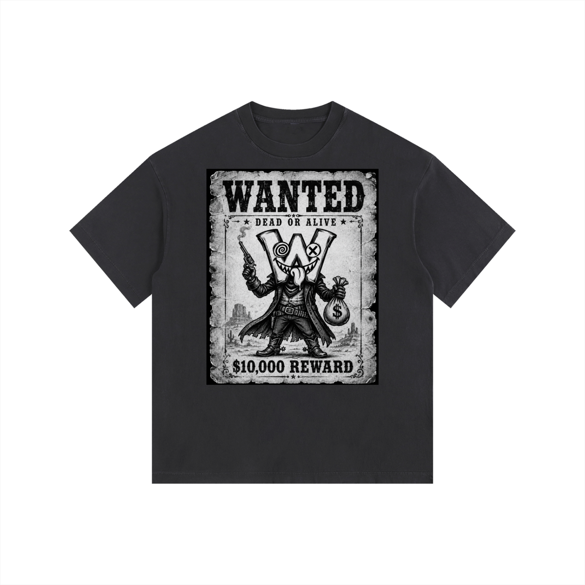 Wanted Weirdo Vintage Washed Oversized Cotton T-Shirt