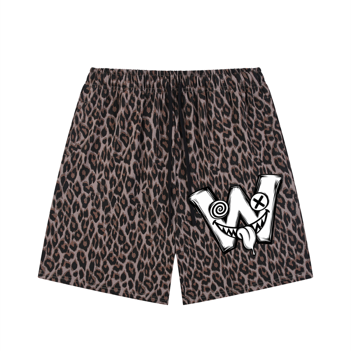 Weirdos Unisex Heavyweight Leopard Drawstring Shorts